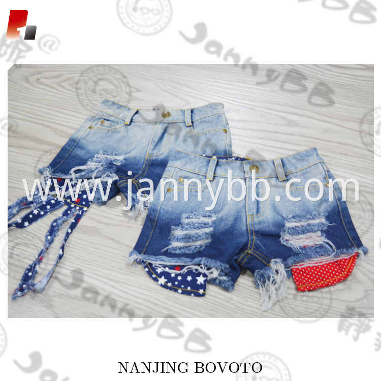 4th of July denim shorts 